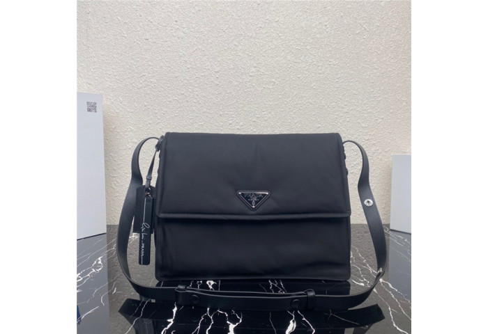 PRADA MEDIUM PADDED NYLON SHOULDER BAG