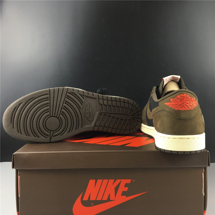 TRAVIS SCOTT AIR JORDAN 1 LOW DARK MOCHA CQ4277-001