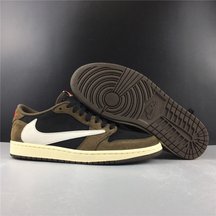TRAVIS SCOTT AIR JORDAN 1 LOW DARK MOCHA CQ4277-001