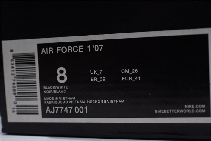 Air Force 1 Low Utility Black White - AJ7747-001