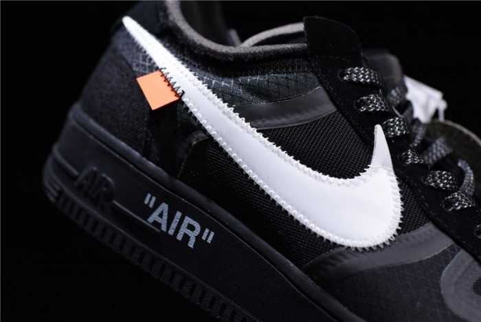 OW Nike Air Force 1 Black AO4606-001