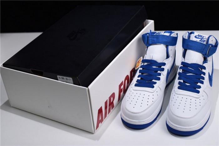 Nike Air Force 1 High retro "Summit-White/Game-Royal" 743546-103