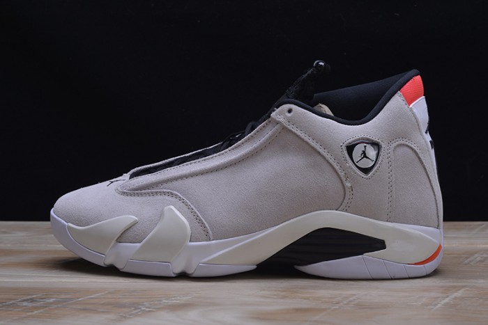 AIR JORDAN 14 RETRO "DESERT SAND" black/ white mens 487471-021