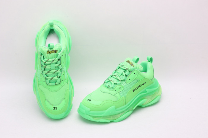 BL Triple S Neon Green - 541624 W09OL 3801