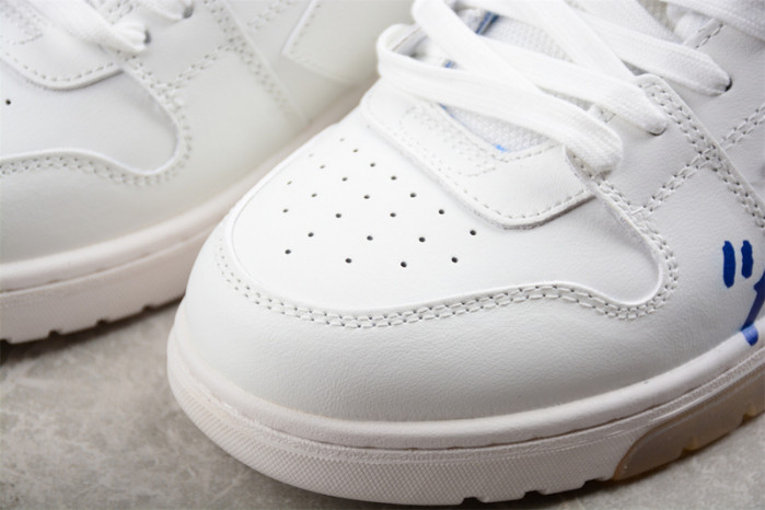 OFF-WHITE Out Of Office "OOO" Low Tops For Walking White Blue OW-45