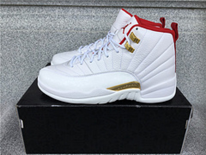 Air Jordan 12 FIBA White University Red 130690-107